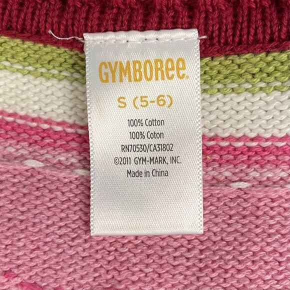 Gymboree Girls Fair Isle Colorful Zip Cardigan Sweater Size S 5-6 - Picture 8 of 10